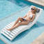Chaise longue d'extérieur pliable en PEHD blanc-124434690-124434689