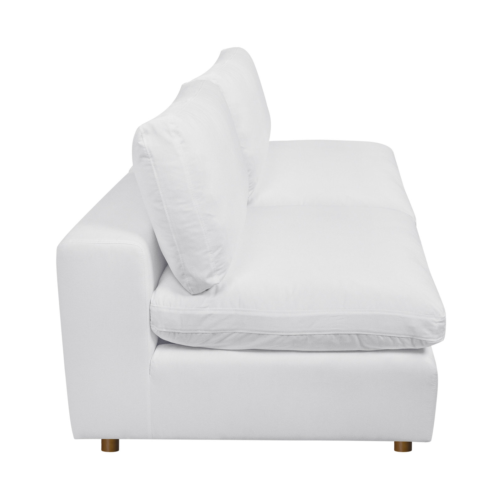 Jossa 76" Modular Loveseat, White