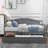 Twin Wooden Daybed with Trundle Bed, Sofa Bed for Bedroom Living Room,Gray(OLD SKU:WF192861AAE)-2137014268