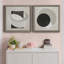 Moderniste Neutre III, ensemble de 2 reproductions d'art sur toile encadrées-1143163483-1143163481