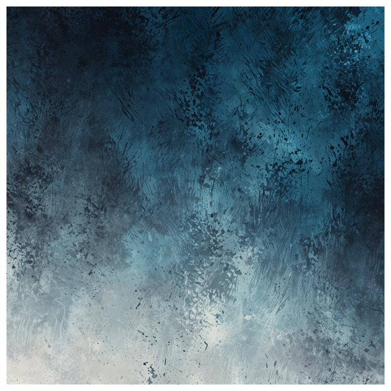 Tapisserie murale texture bleu grunge, H 104 po x 88 avec 4 œillets