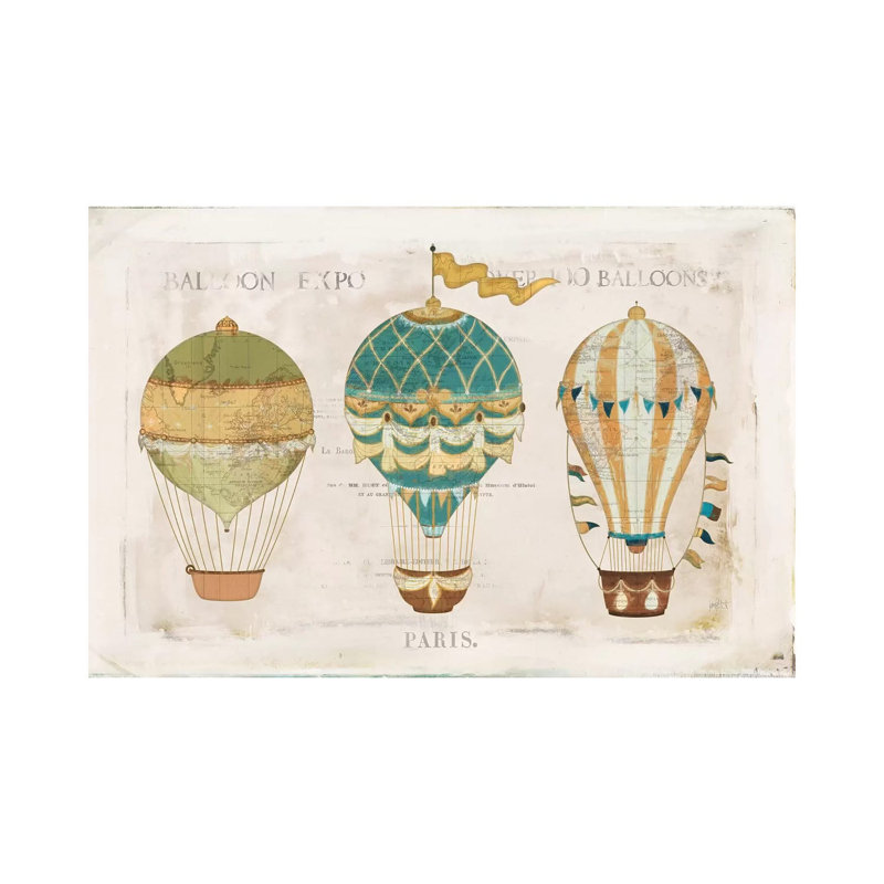 Balloon Expo I by Katie Pertiet - Wrapped Canvas Print, 20.32 cm H x 30.48 cm W