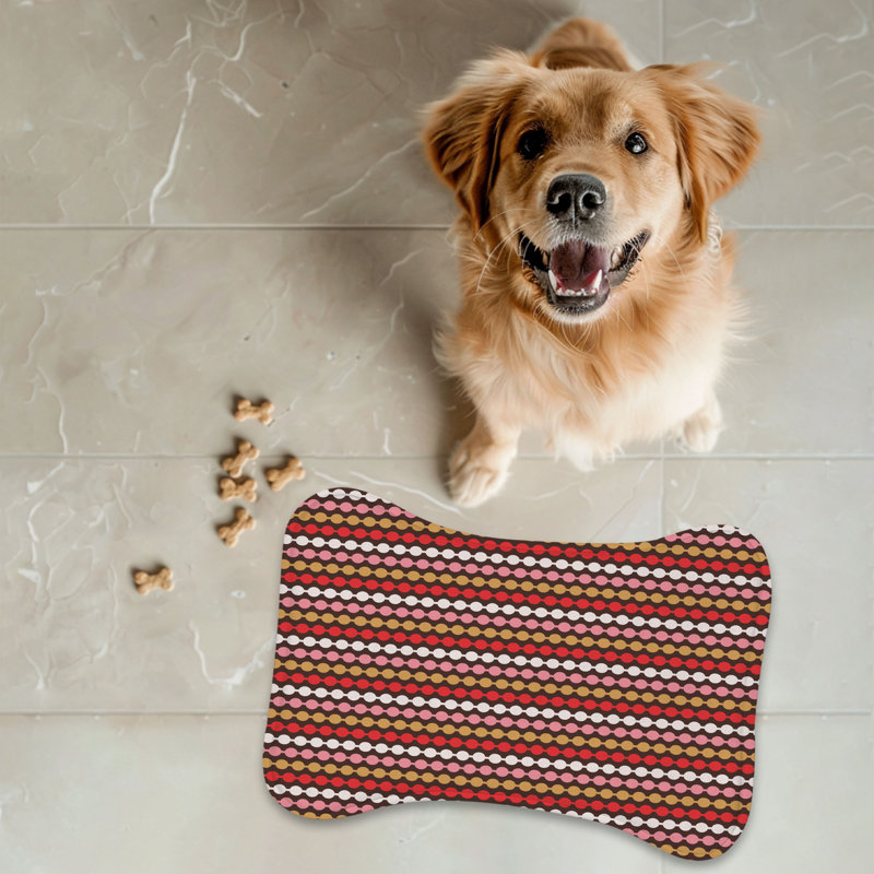 Tapis marron en forme de cœur - 1 pièce