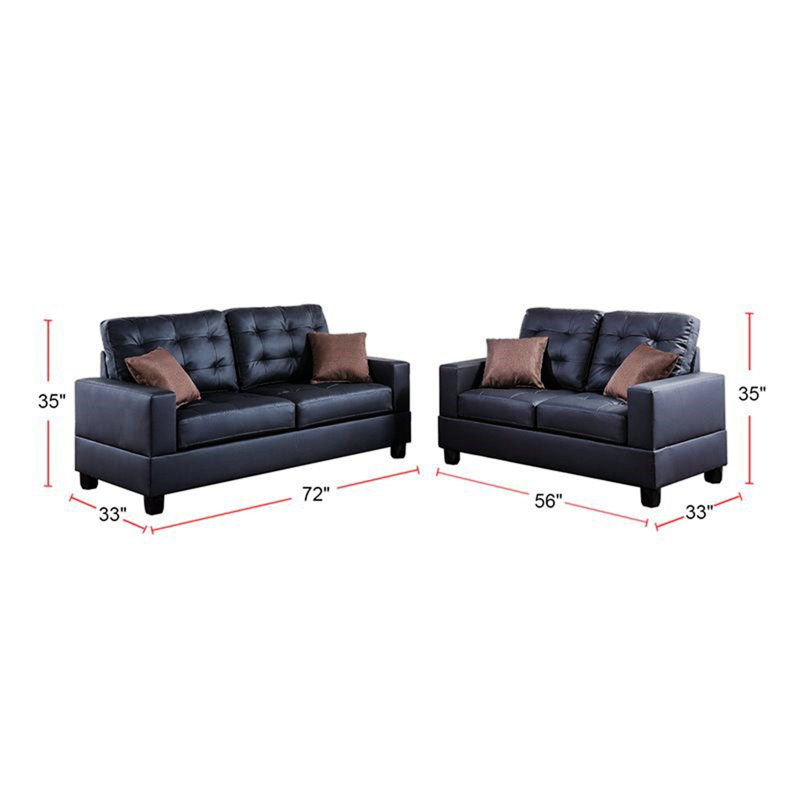 Mckade 72'' Faux Leather Loveseat