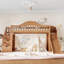 Structure de lit mezzanine avec glissade, escalier de rangement et garde-robe intégrée Haven Kids-133749542-133749541