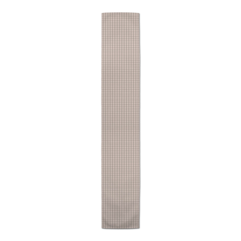 Synn Rectangular Plaid Table Runner, 72" x 16", Blush