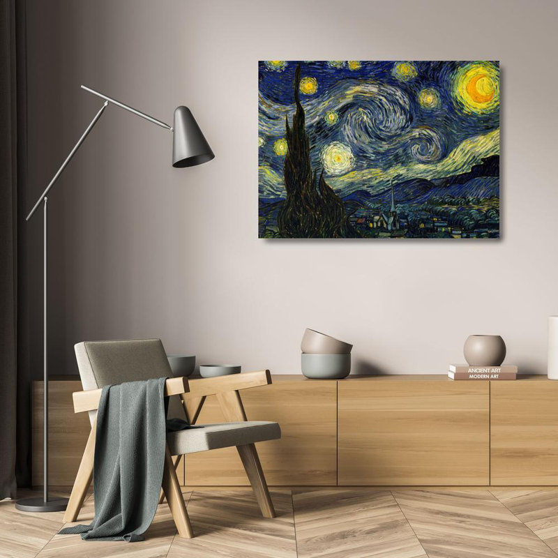 Nuit étoilée, H 18 po x l 24 po