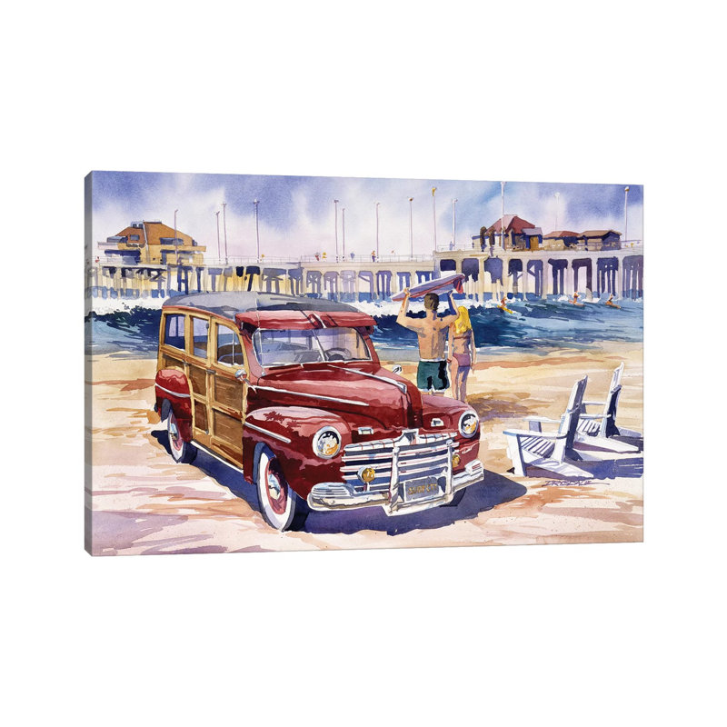Surfin Safari by Bill Drysdale - Wrapped Canvas Print, 30.48 cm H x 45.72 cm W