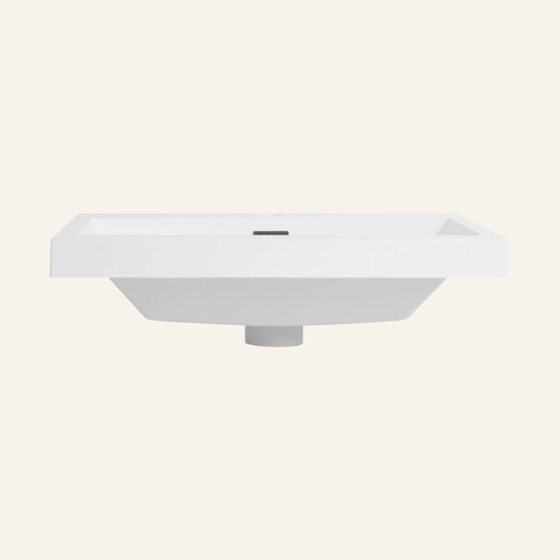 24" Bathroom  Resin Sink