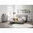 Grey 4-Drawer Upholstered Chest