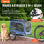 Remorque pliable pour animaux