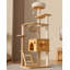 Arbre à chat minimaliste en bois avec sisal, flanelle et capsule pour usage domestique