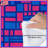 Pink Blue Geometric Shapes Comforter-131117973