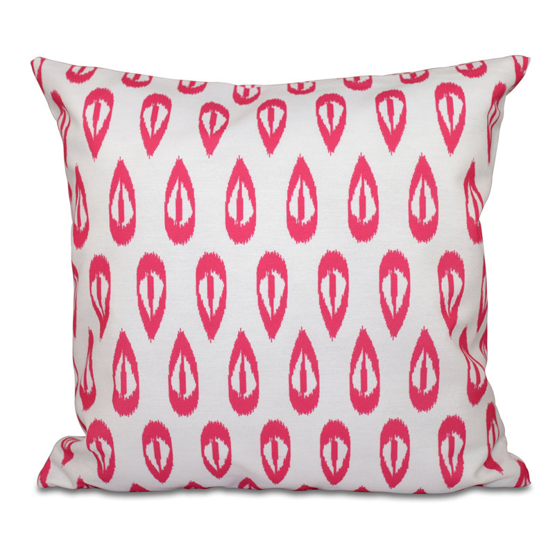 Housse et insert de coussin Happy Hippy, H 20 po x l 20 po, Rose