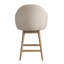 Tabouret de bar pivotant rembourré en bois massif avec siège en tissu Wasserman-1180167947-1203718549-1203718558