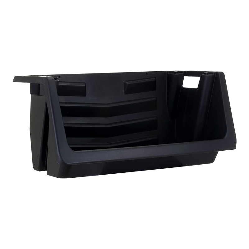  3 Pack Nesting Stackable Bins for Heavy Duty Space Saving Storage