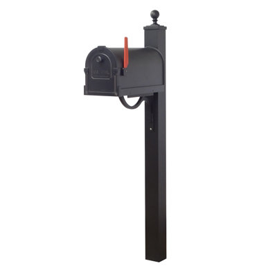Savannah Aluminum Post Mounted Mailbox