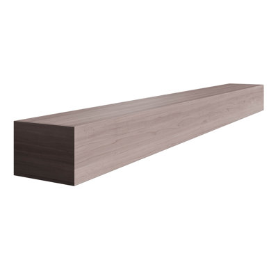 5 In. D X 7.25 In. W X 72 In. L Unfinished White Oak Wood Mantel