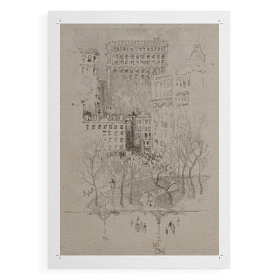Vintage Sketch LXXXVIII -Canvas Print Only - NOT FRAMED