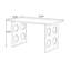 Bureaux rectangulaires bruns en bois massif-108352956