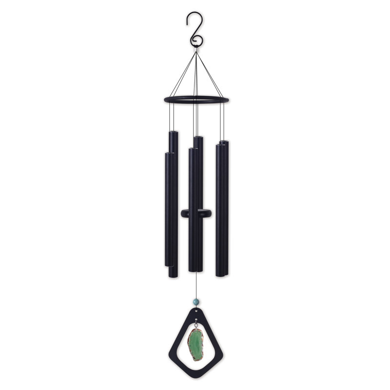 Agate carillon, H 30 po x l 5,5 po x P 5,5 po, Vert