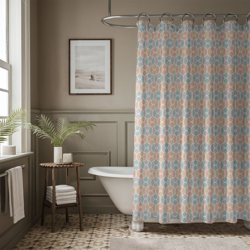 Motif lavande - Rideau de douche Premium, H 74 po x l 71 po