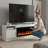 70" Fireplace TV Stand with 20-Color LED Lights for TVs up to 75"-364664411