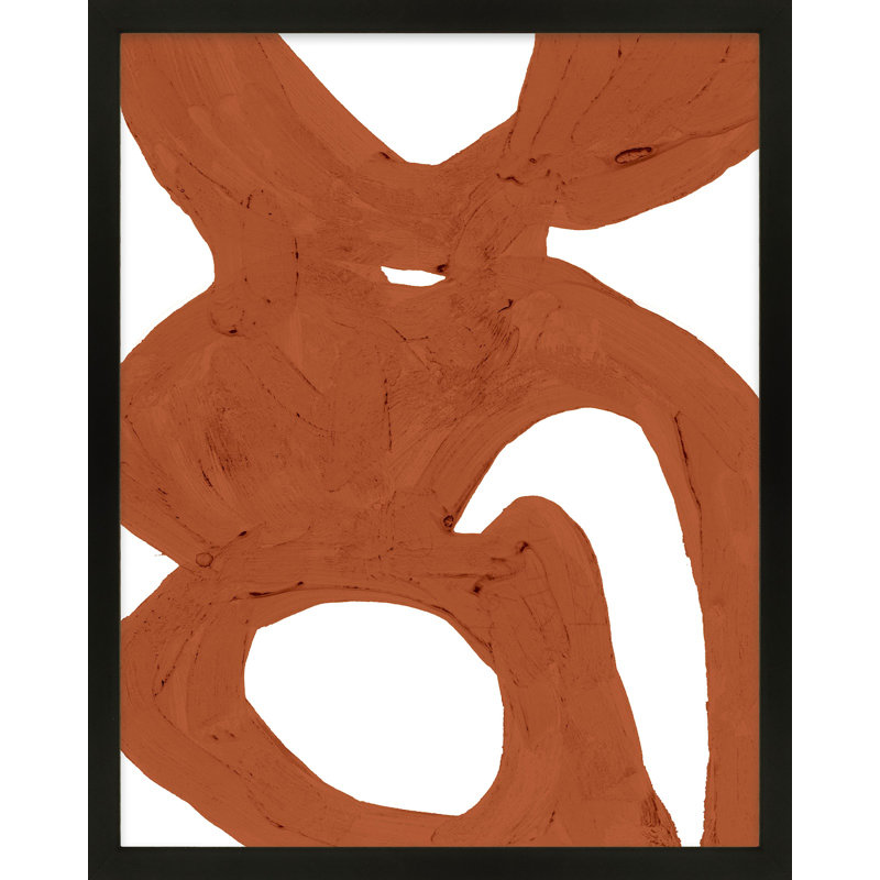 Copper Harmony 1 Print by Andrea Stokes, 25" H x 20" W x 1.25" D, Black Framed