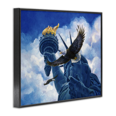 Statue de l'esprit de la liberté, estampe numérique, design by Joseph Burgess