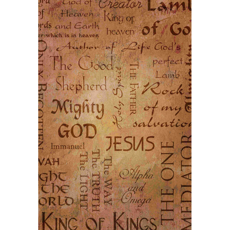 " God Collage Beige ", 18" H x 12" W  