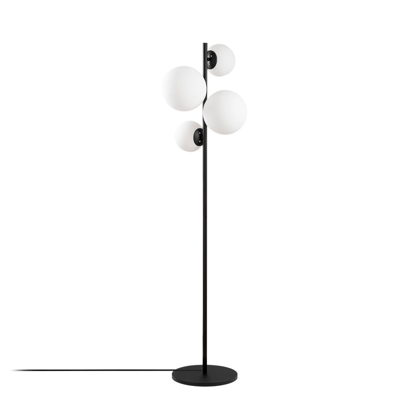 Lampe sur pied à branches 64 "Okamoto, Noir