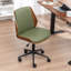 Chaise de bureau rembourrée en similicuir Bryonie-340057853
