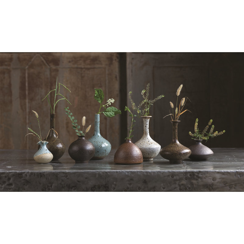 8 Piece Porcelain Bud Vases