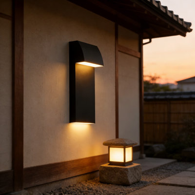 Modern Outdoor LED Wall Light Fixture, 20W Waterproof Exterior Sconce With Up And Down Lighting, Adjustable Color Temperature, ETL Certified For Porch, Garage, Patio, And Front Door