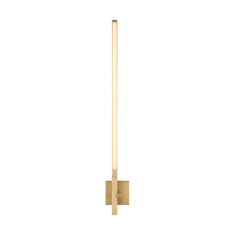 Sean Lavin Cityscape Left 1-light X-Large Sconce in Bronze with Crystal shade, Antique Brass