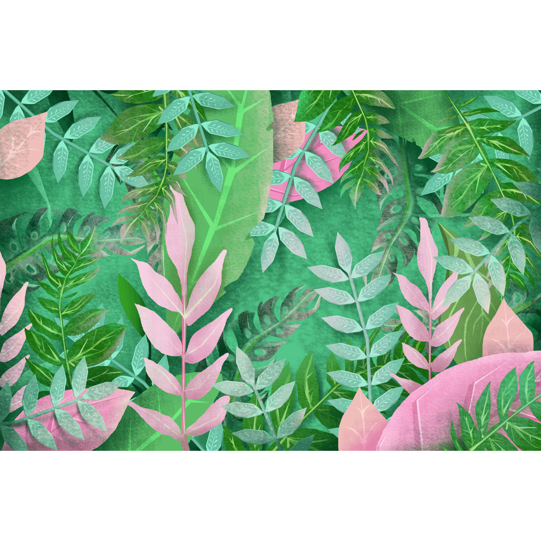 Leinwandbild 3d Tropical Floral Background von Dusan Stankovic