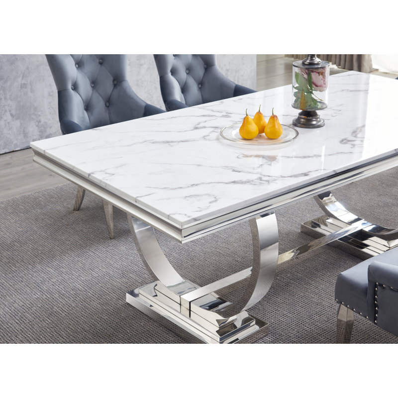 Kaliegh Rectangular 78.75'' L x 39.25'' W 7 Piece Dining Set