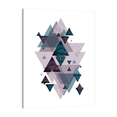 «Geo Triangles SoftLuxe» par Urban Epiphany, reproduction sur toile tendue