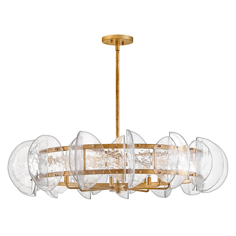 Lustre tambour Seraphina, H 10 po x l 40,25 po x P 40,25 po, 8