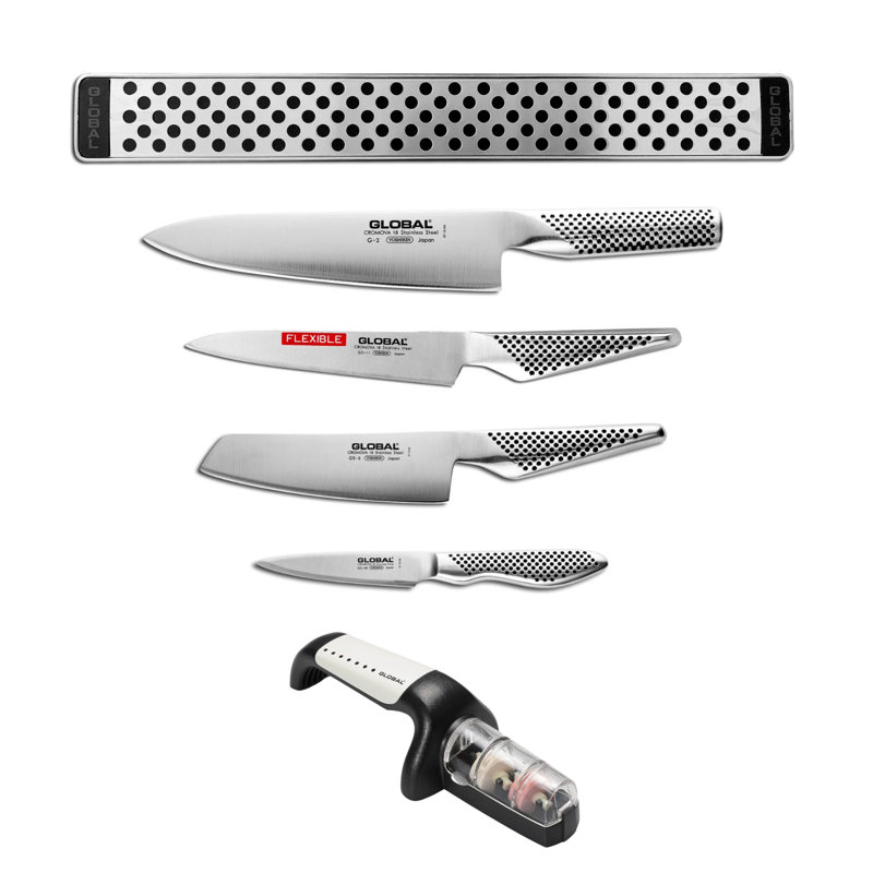 Global Classic 5 Piece Magnetic Set With Sharpener
