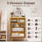 House of Hampton 5 Drawers Dresser, Wood Closet Dresser With Gold Handle, Modern Dresser Chest For Bedroom, Study, Entryway, Black, Natural-42722884