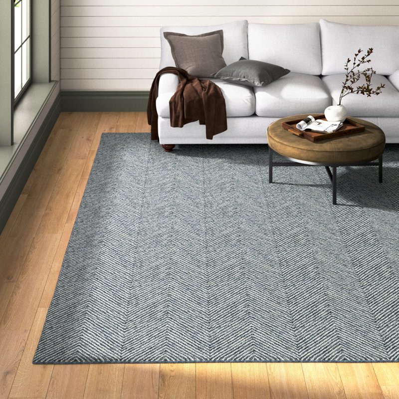 Wheaton Wool Chevron Area Rug, Rectangle 2' x 3'