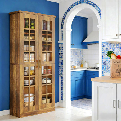 Tall Storage Cabinet,Spacious Kitchen Pantry,Kitchen Cupboard