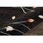 Tapis noir à motif floral Abgail-664762257