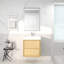 Base de meuble-lavabo mural 24 po Moreno avec plateau en acrylique renforcé Moreno-590151405