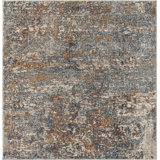 Arrika Floral Area Rug in Blue