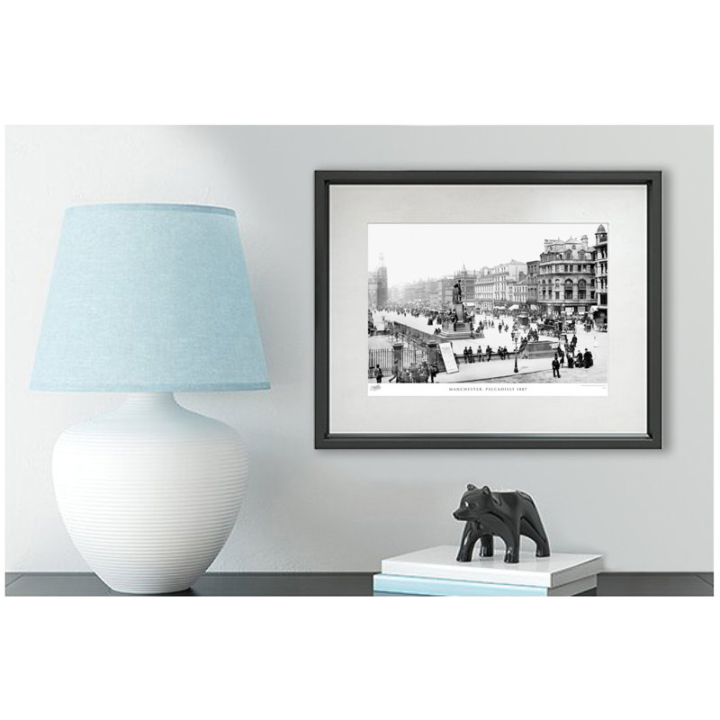 Manchester, Piccadilly 1887 by Francis Frith - Single Picture Frame Print, 60cm H x 80cm W x 2.3cm D