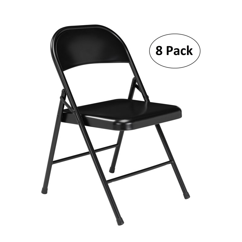 Chaise pliante empilable National Public Seating, Noir