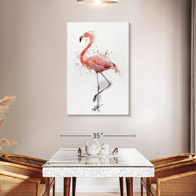 Flamant rose Brampt, H 45 po x l 30 po