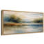 «Soft Blue Green Lake Landscape», art de chambre moderne, impression sur toile encadrée-126054870-126054878